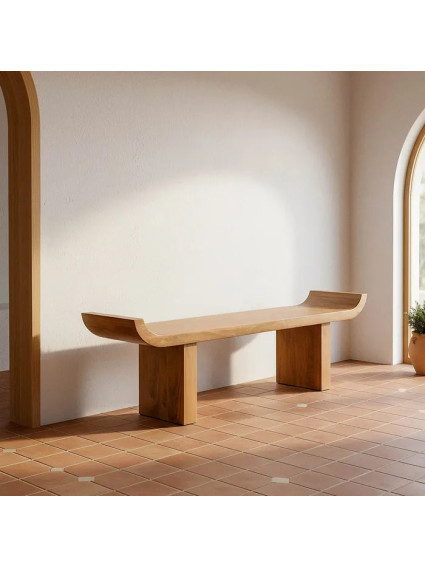 DUNA 160 X 35 banco natural madera de mango