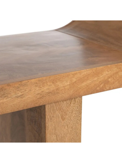 DUNA 160 X 35 banco natural madera de mango