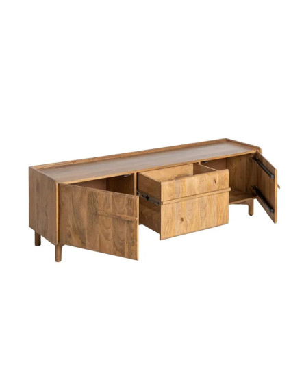 DUNA 160 X 40 mueble TV natural madera de mango