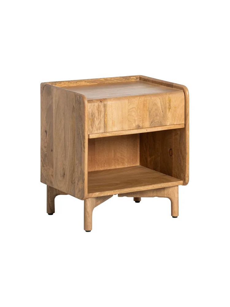 DUNA 45 X 35 mesita natural madera de mango DUNA 45 X 35 mesita natural madera de mango