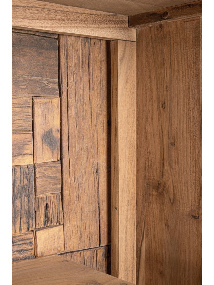 BRÍO 145X40 aparador alto 2 puertas - 2 cajones luz LED