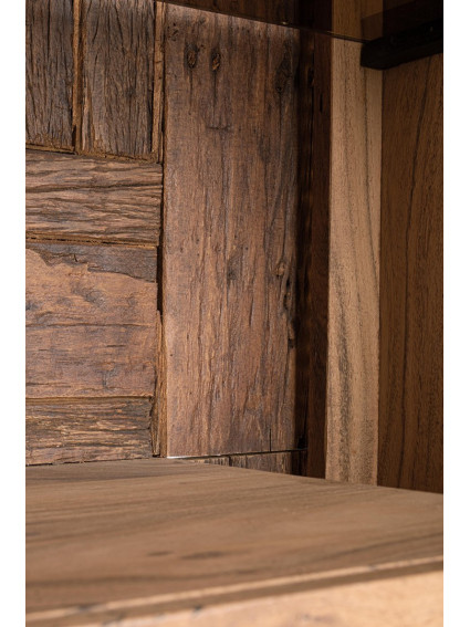 BRÍO 72X40 estantería 1 puerta -1 cajón luz LED