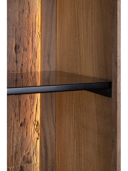 BRÍO 72X40 estantería 1 puerta -1 cajón luz LED