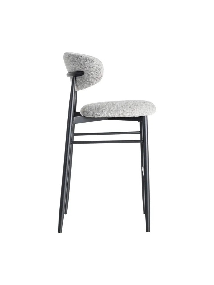 ÉLITE grande 53 X 52 taburete gris-negro