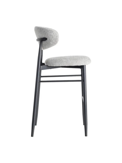 ÉLITE grande 53 X 52 taburete gris-negro