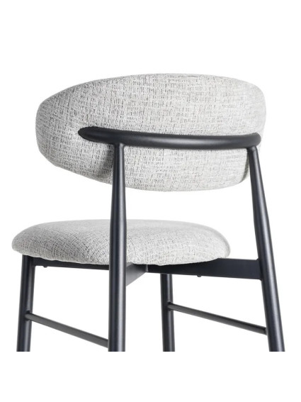 ÉLITE grande 53 X 52 taburete gris-negro