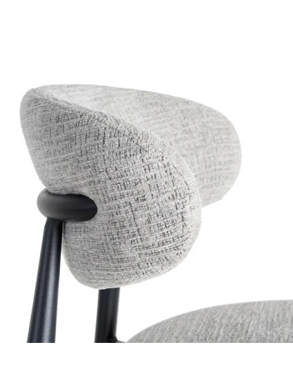 ÉLITE grande 53 X 52 taburete gris-negro