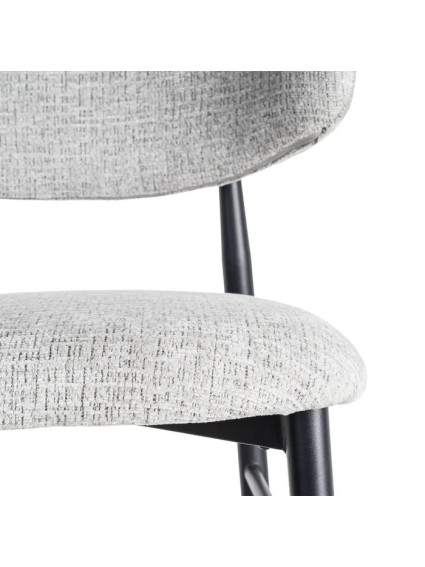 ÉLITE grande 53 X 52 taburete gris-negro