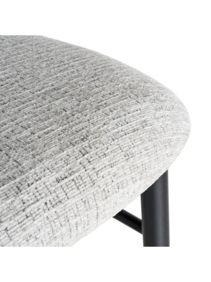 ÉLITE grande 53 X 52 taburete gris-negro