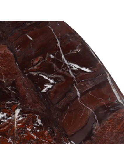 PARDO grande 82 X 85 mesa de centro mármol-madera