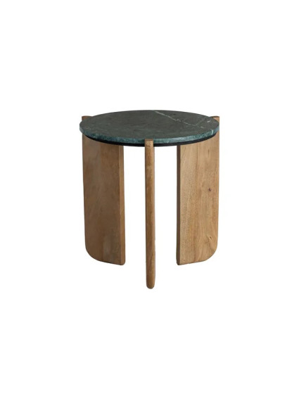 MALAQUITA 46 X 46 mesa auxiliar mármol