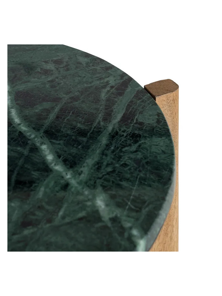 MALAQUITA 46 X 46 mesa auxiliar mármol