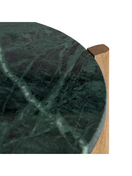 MALAQUITA 46 X 46 mesa auxiliar mármol