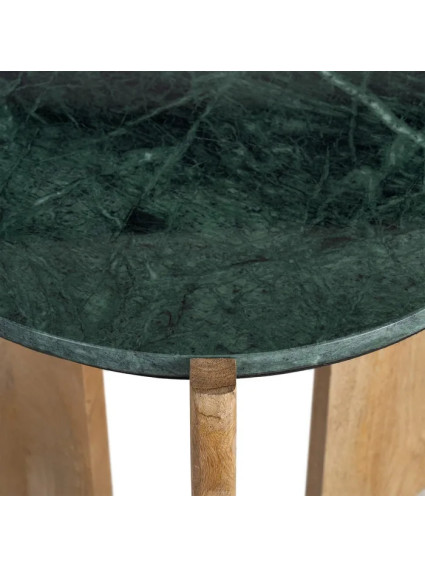 MALAQUITA 46 X 46 mesa auxiliar mármol