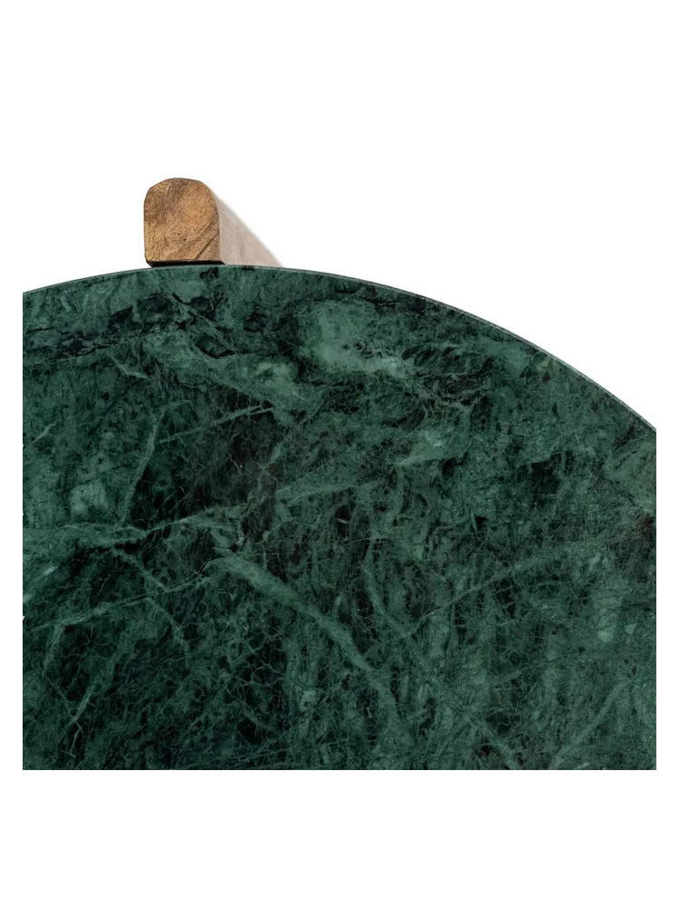 MALAQUITA 46 X 46 mesa auxiliar mármol