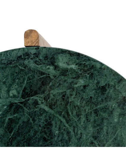 MALAQUITA 46 X 46 mesa auxiliar mármol