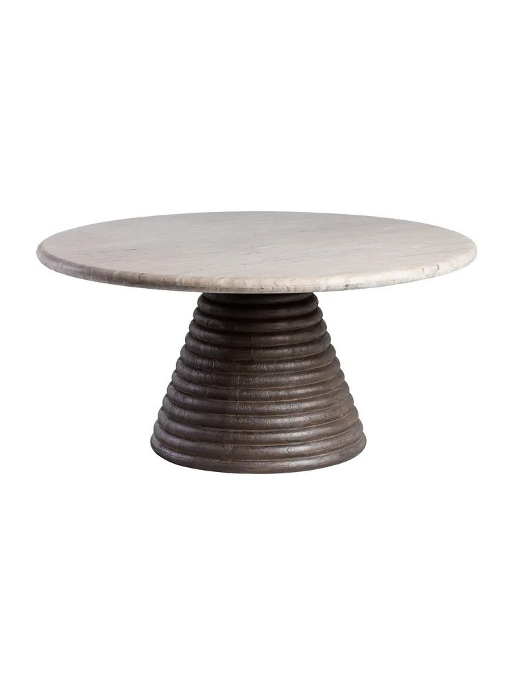 MARISTELA mesa de centro mármol madera