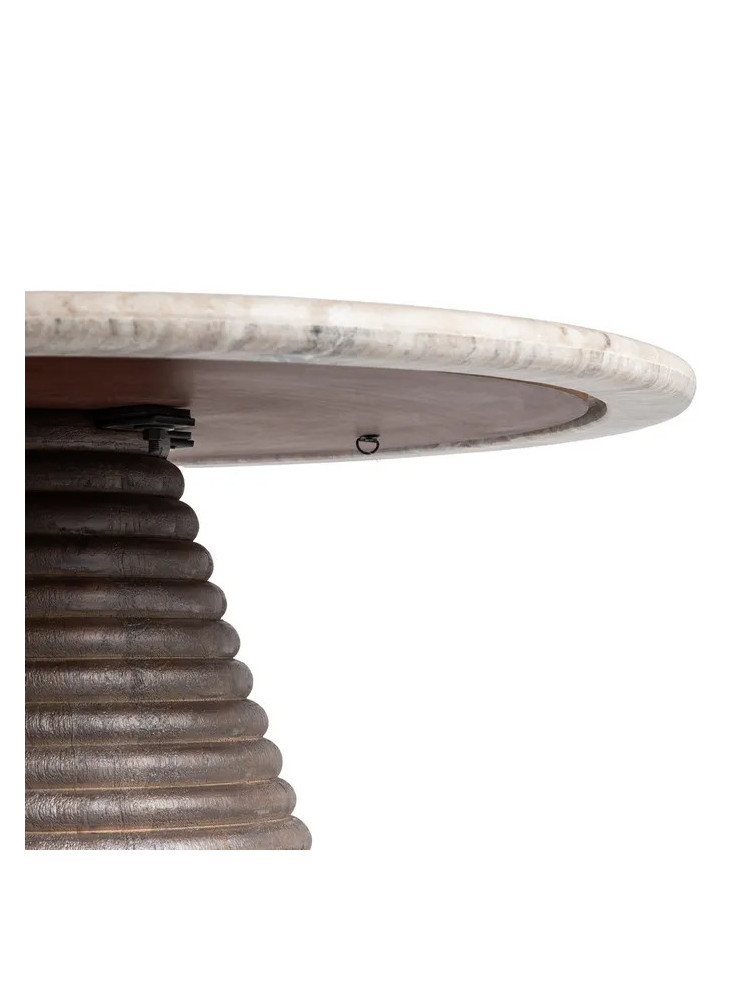 MARISTELA mesa de centro mármol madera