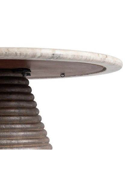 MARISTELA mesa de centro mármol madera