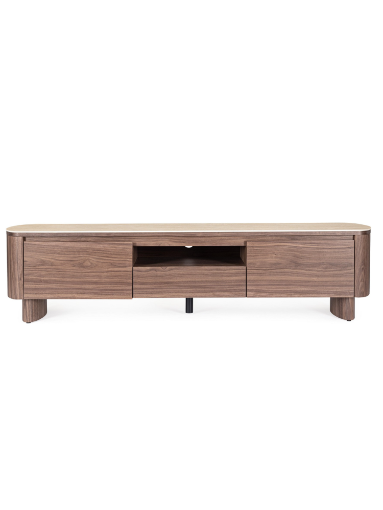 BRUNO 180 X 39,5 mueble TV nogal