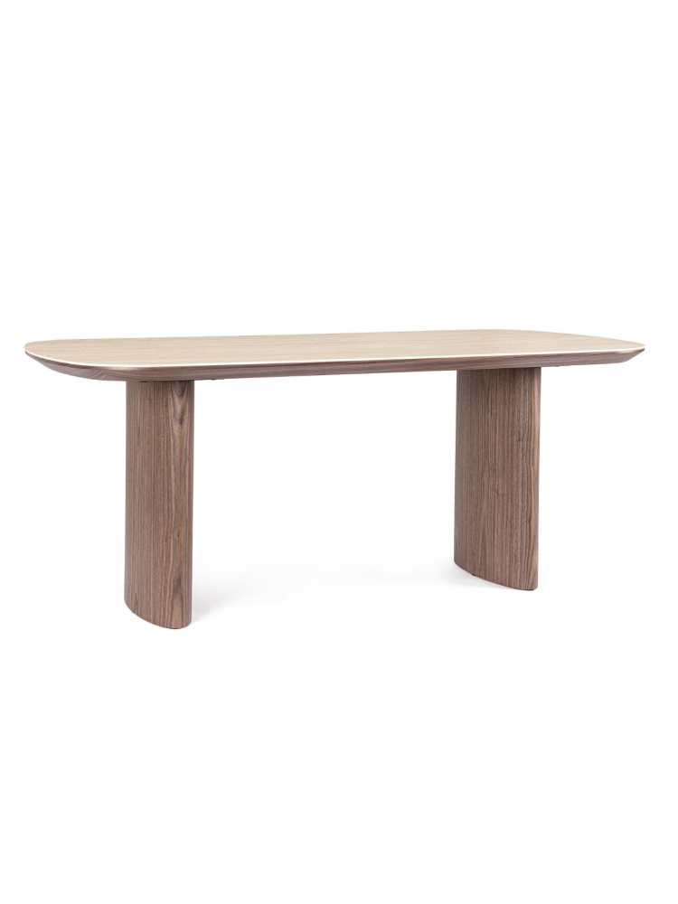 BRUNO 180 X 90 mesa de comedor nogal