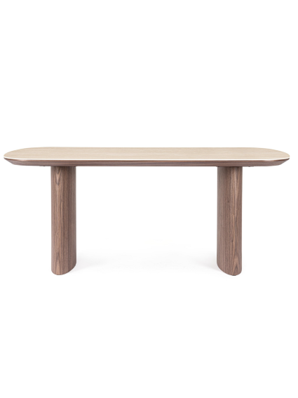 BRUNO 180 X 90 mesa de comedor nogal