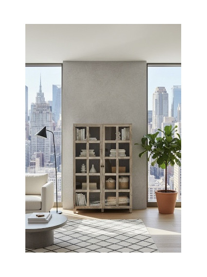 Vitrina 115X40X194 cms CAEN rozada