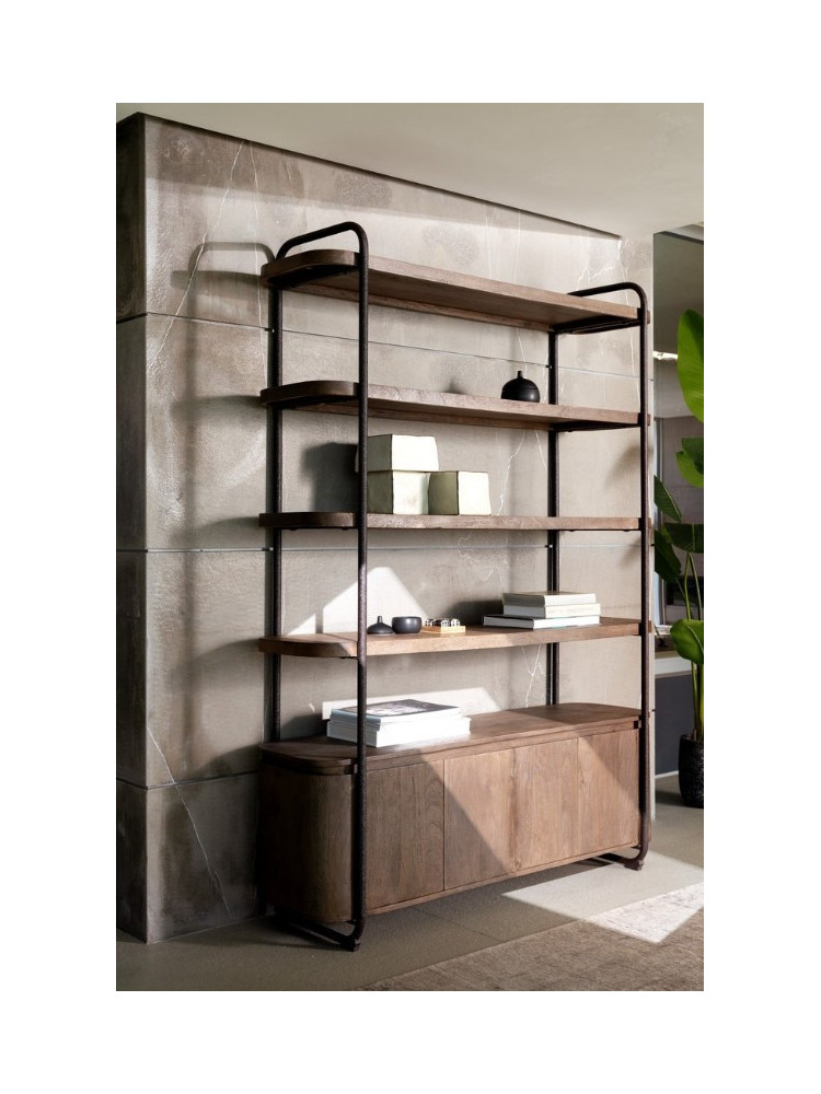 TITÁN 150 X 45 librería madera de mango