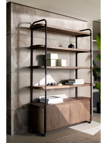 TITÁN 150 X 45 librería madera de mango