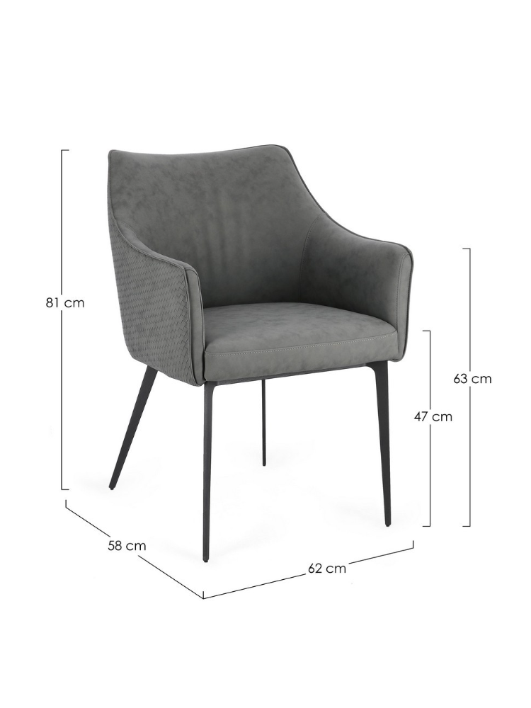 MATEO 62 X 58 silla gris
