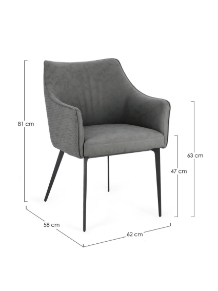 MATEO 62 X 58 silla gris