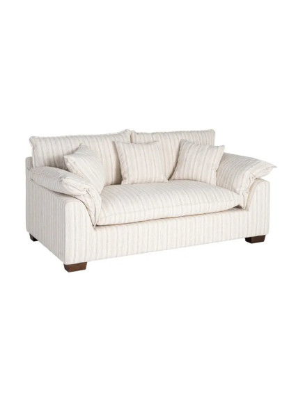 SIROCO 178 X 101 sofá rayas crema tejido