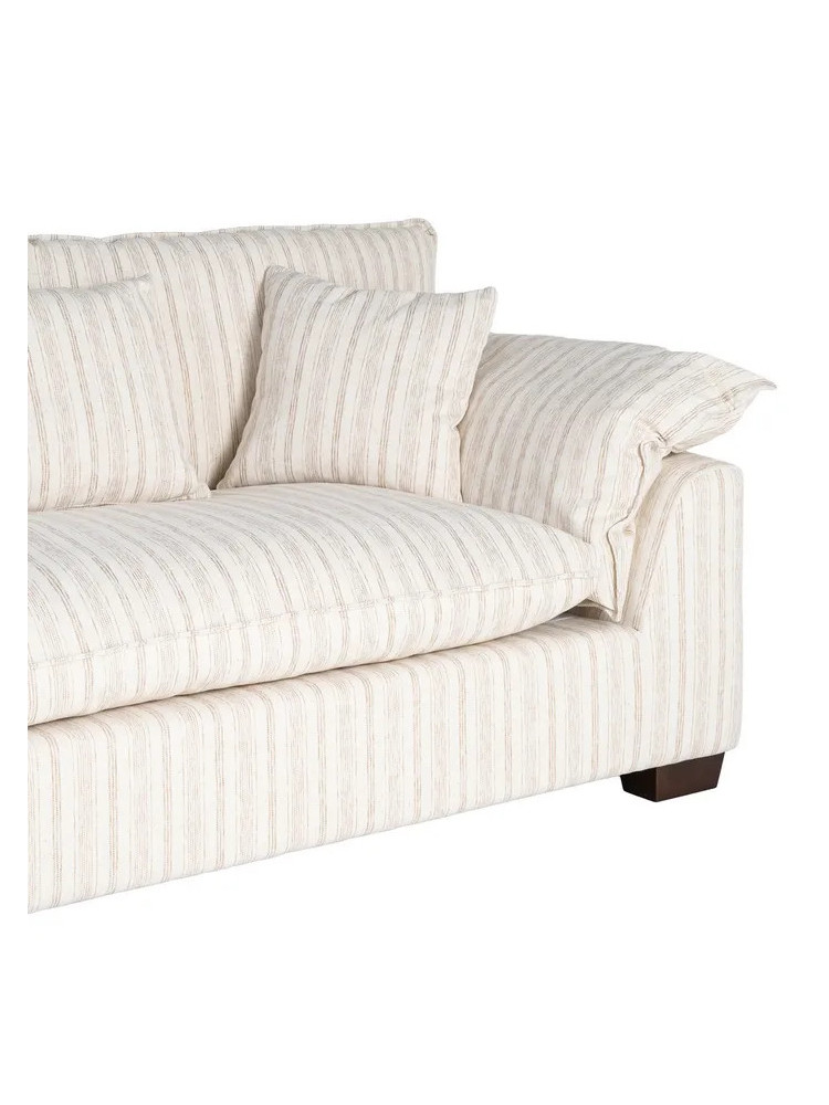 SIROCO 178 X 101 sofá rayas crema tejido