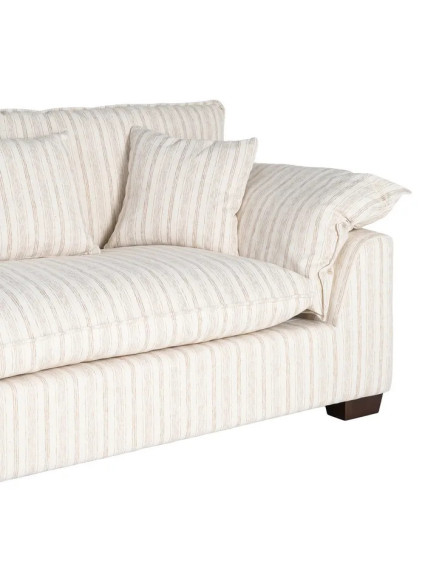 SIROCO 178 X 101 sofá rayas crema tejido