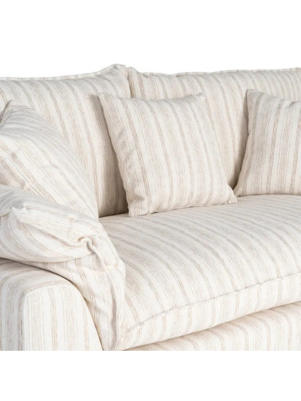 SIROCO 178 X 101 sofá rayas crema tejido