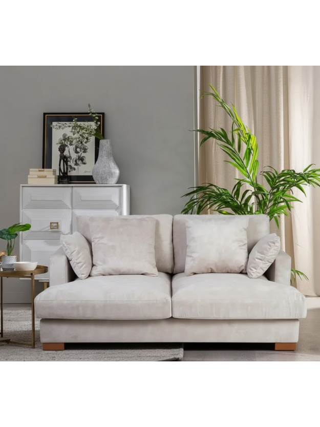 TACTO 190 X 120 sofá antimanchas beige