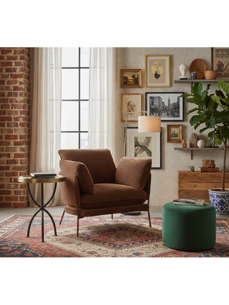 PÁRAMO 95 X 80 sillón marrón