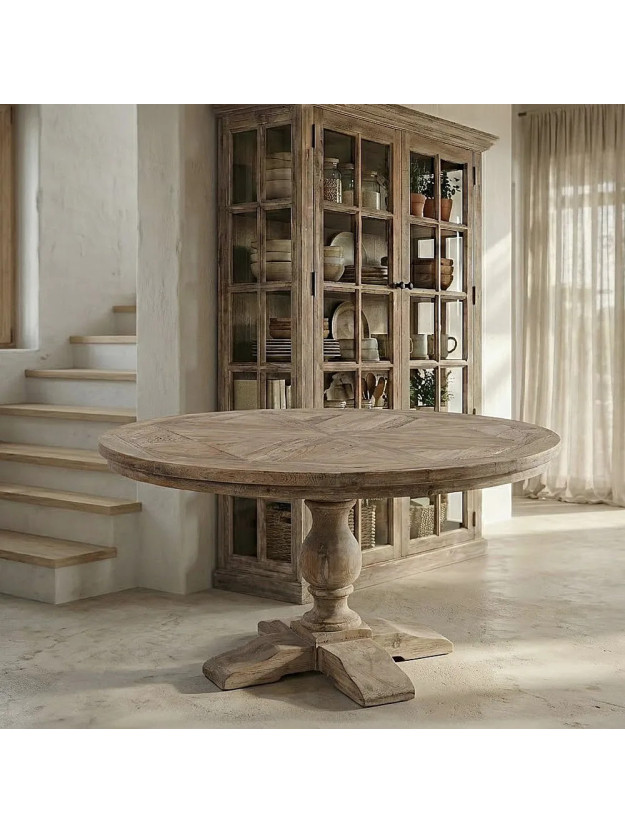 BOREAL 140 X 140 mesa de comedor madera