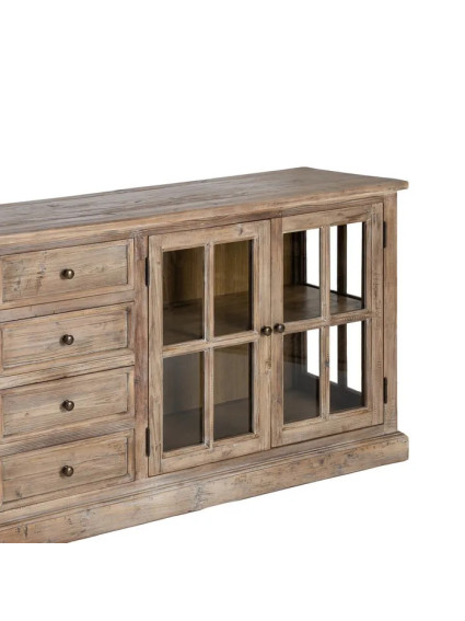 BOREAL 220 X 45 aparador madera 4 cajones