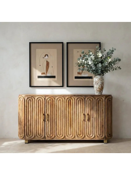 INFINITO 152 X 40 aparador madera de mango