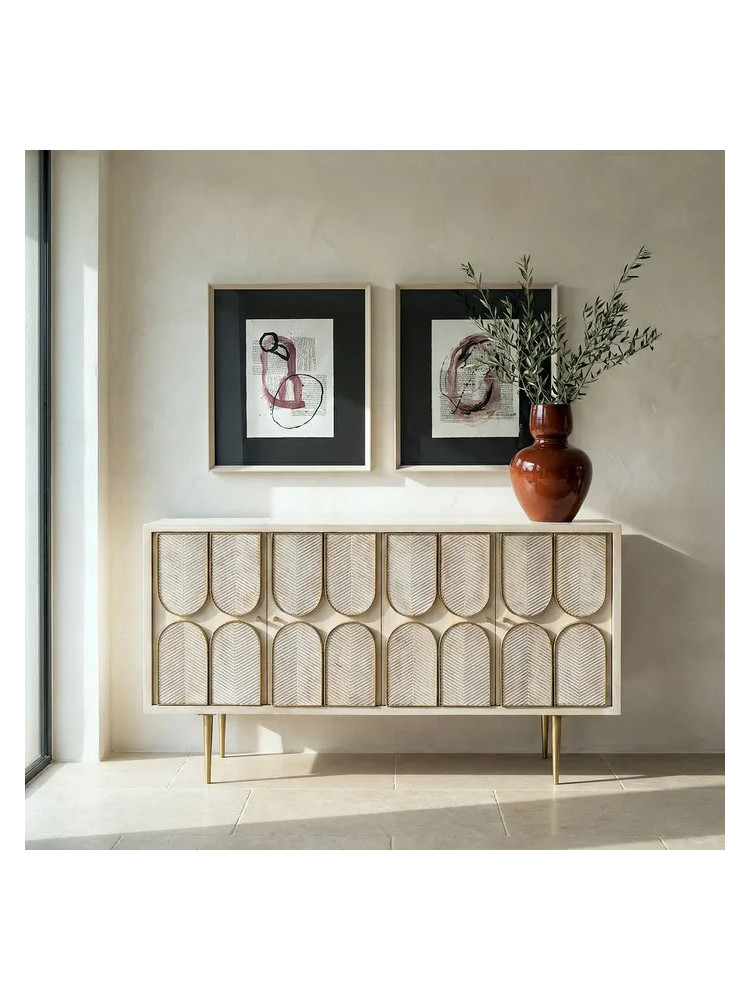 AURORA 152 X 41 aparador madera de mango