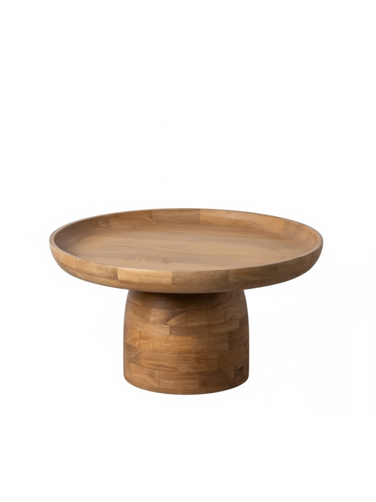 FÁBULA 75 X 75 mesita grande natural madera