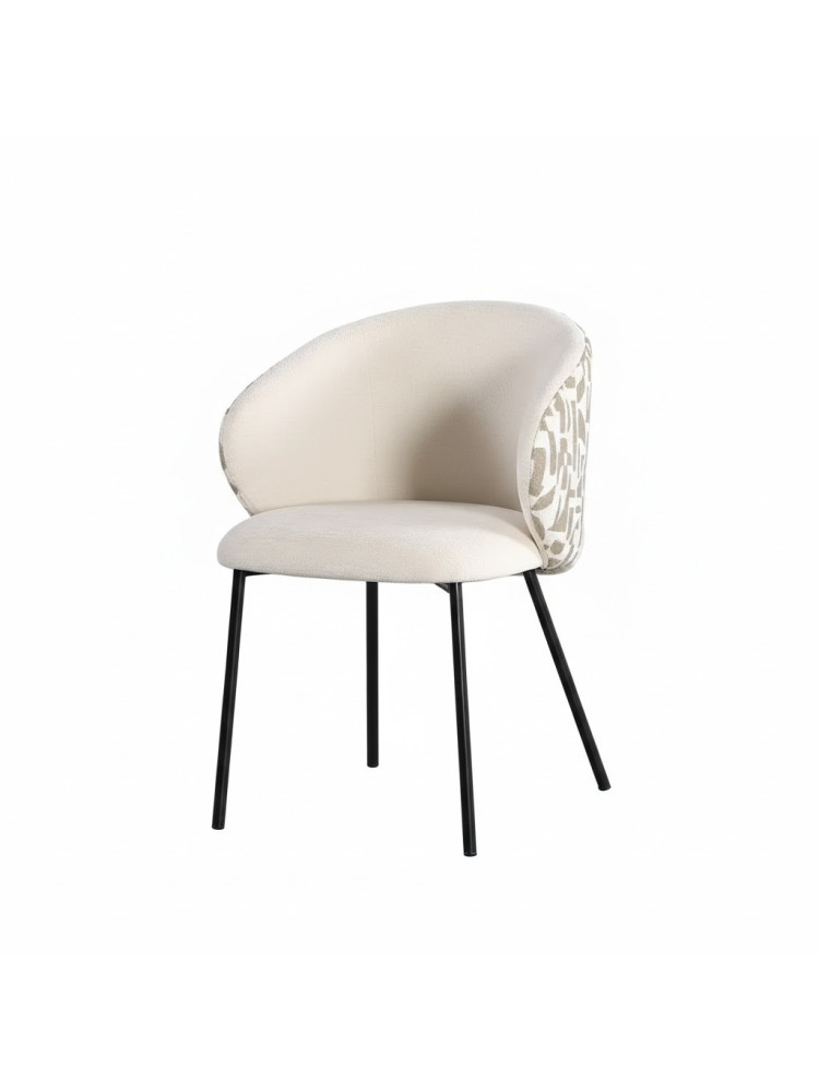 MINERVA 56,50 X 56 silla estampado beige