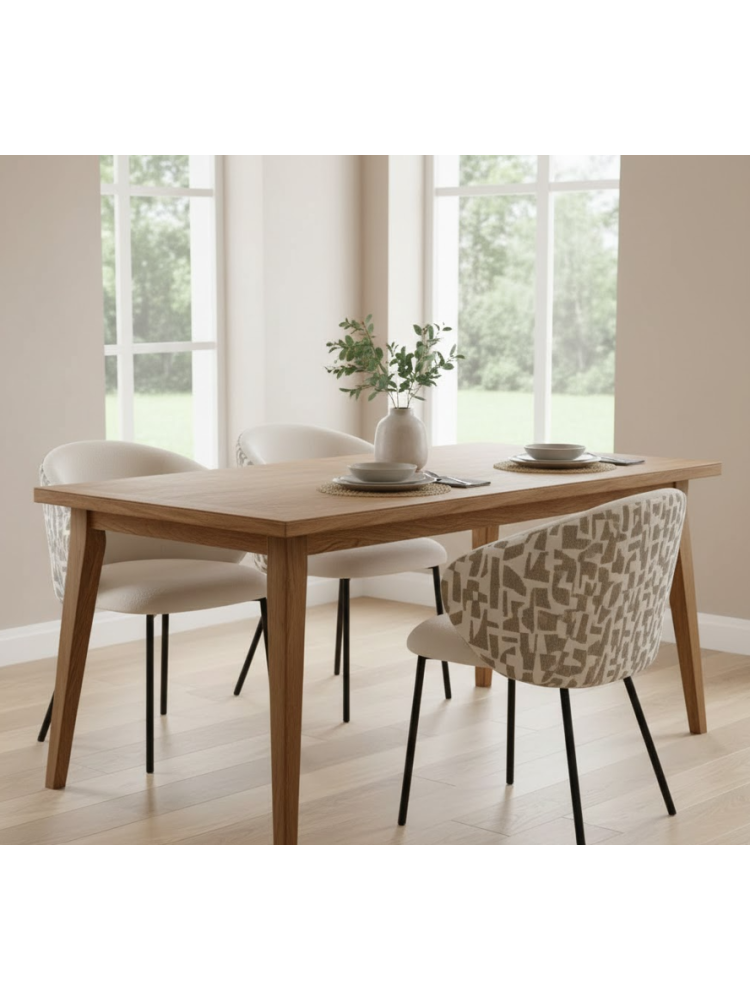 MINERVA 56,50 X 56 silla estampado beige