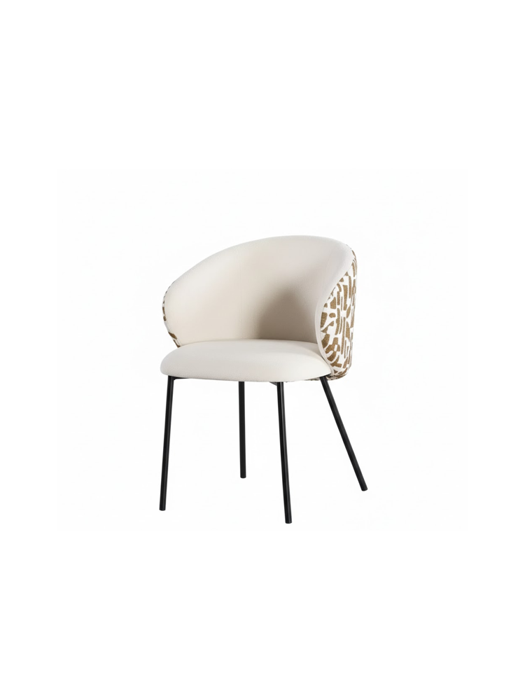 MINERVA 56,50 X 56 silla estampado marrón