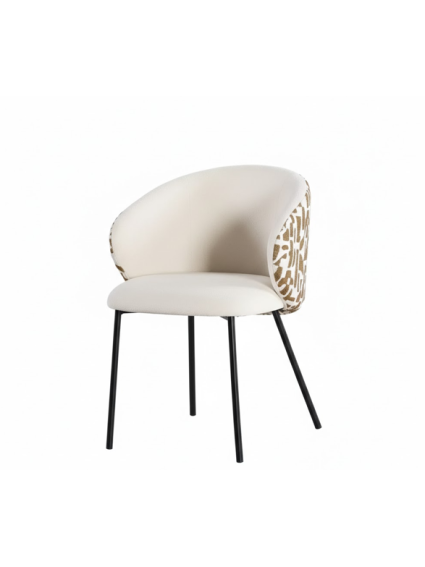 MINERVA 56,50 X 56 silla estampado marrón