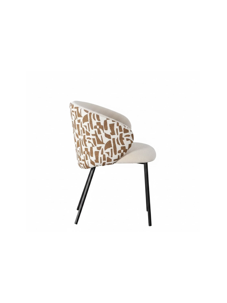 MINERVA 56,50 X 56 silla estampado marrón