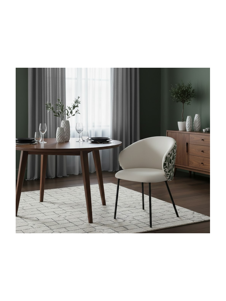 MINERVA 56,50 X 56 silla estampado dark