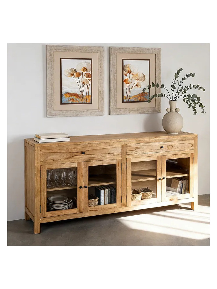 TEIDE 160 X 45 aparador 4 puertas cristal grande