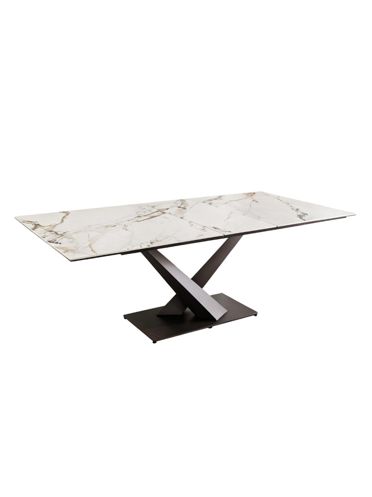 VÉRTICE 160-200X90 mesa extensible terracota